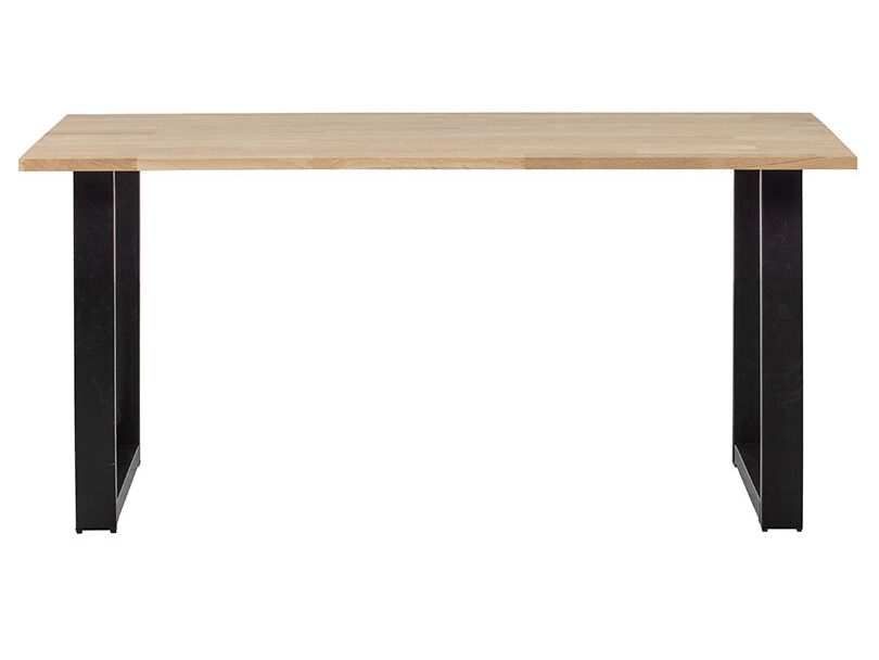 Jídelní stůl tablo 160 x 90 cm nohy do tvaru U dubový