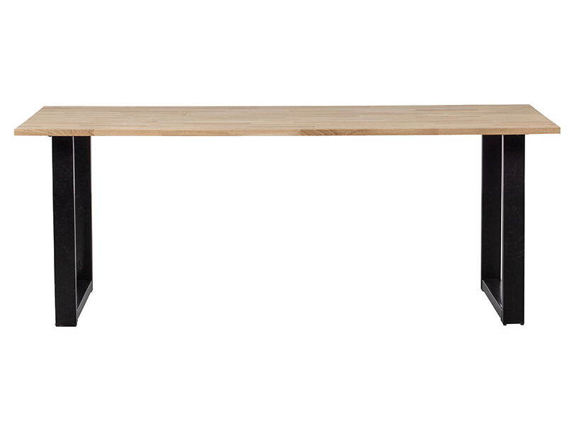 Jídelní stůl tablo 200 x 90 cm nohy do tvaru U dubový