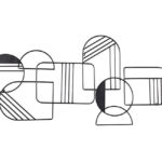 KOVOVÁ NÁSTĚNNÁ DEKORACE SEVIN ČERNÁ