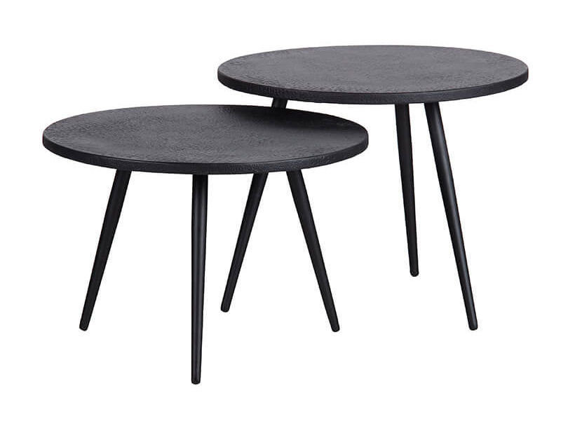 Sada 2 odkládacích stolků ezus černá