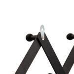 Skládací dřevěný věšák na kabáty levin černý