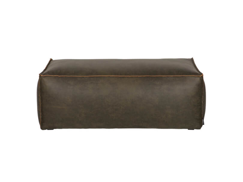 Sedací puf rodeo 43 x 120 cm army zelený