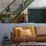 Třímístná pohovka rodeo 277 cm cognac