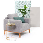 KŘESLO MILTON SVĚTLE ŠEDÉ