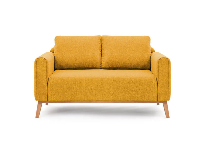 Pohovka dvoumístná milton 156 cm žlutá