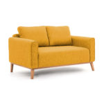 Pohovka dvoumístná milton 156 cm žlutá