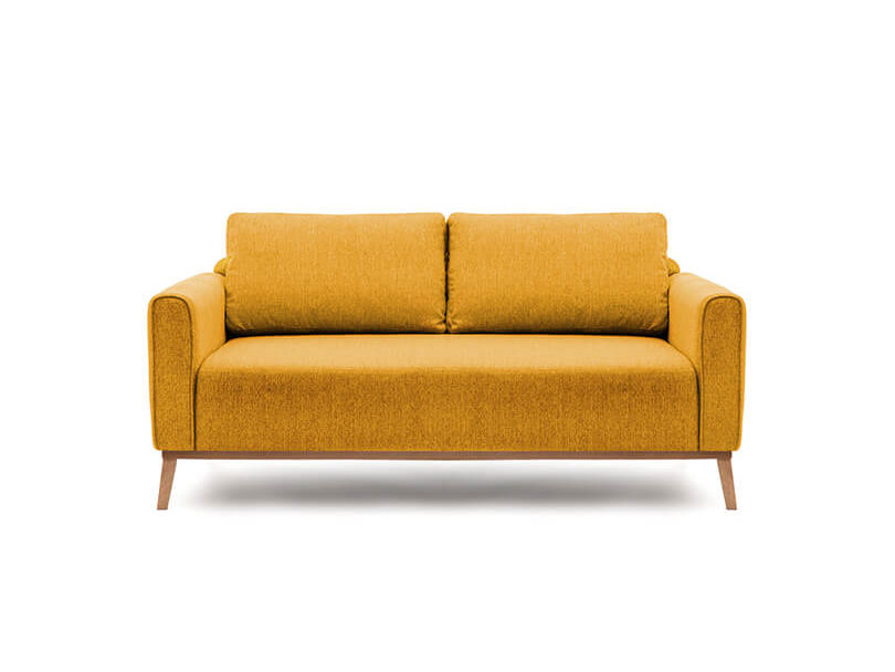 Pohovka třímístná milton 188 cm žlutá