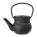 LITINOVÁ KONVICE NA ČAJ AMANDA 850 ML ČERNÁ