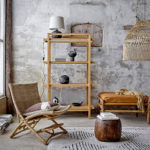 Skládací ratanové křeslo Baz přírodní