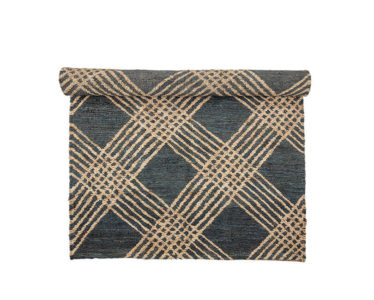 Jutový koberec Cat 150 x 245 černý