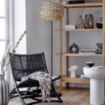 Skládací ratanové křeslo Baz černé