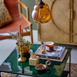 Květináč tebej s miskou Ø 15 cm žlutý