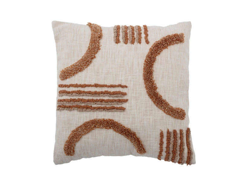 Polštář laila 50 x 50 cm hnědý