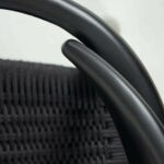 ŽIDLE GLYNIS ČERNÁ S ČERNÝM SEDÁKEM