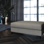 Otoman rothe světle šedý