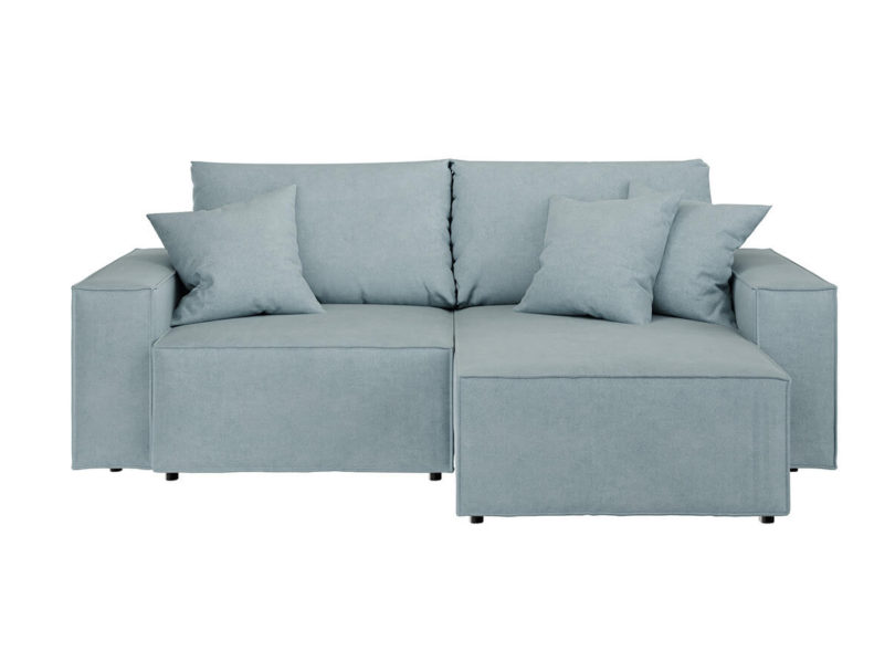 Rohová rozkládací pohovka melow 250 cm světle modrá