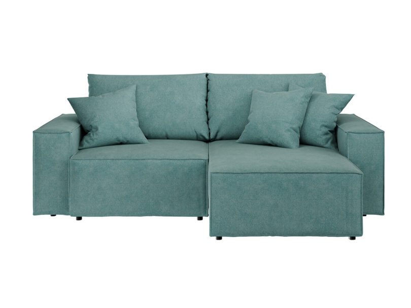 Rohová rozkládací pohovka melow 250 cm tyrkysová