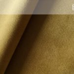 Rohová pohovka shel pravá 280 cm samet medová