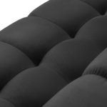 Rohová pohovka mamaia pravá 293 cm samet tmavě šedá