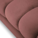 Rohová pohovka mamaia pravá 293 cm samet růžová