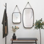 ZRCADLO IDYLLIC VELKÉ ČERNÉ