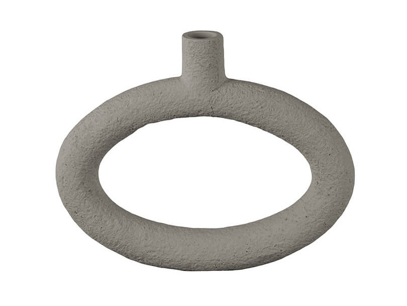 Váza Hema široký ovál šedá