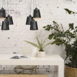 STROPNÍ LAMPA AMAZON 3 STÍNIDLA S ČERNÁ