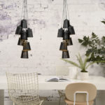 STROPNÍ LAMPA AMAZON 7 STÍNIDEL S ČERNÁ