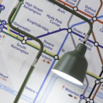 Stojací  LAMPA LONDON OLIVOVÁ