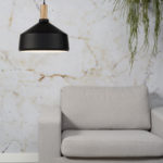 STROPNÍ LAMPA MELBOURNE L ČERNÁ