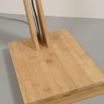 Stojací  LAMPA PALAWAN L PŘÍRODNÍ, ČERNÁ